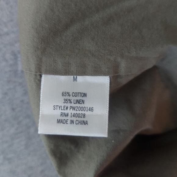 Mi ami Women Linen Cotton Blend  Shorts Sz M Green Color - Picture 4 of 5